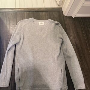 Zara Light Gray Men's Crewneck Sweater